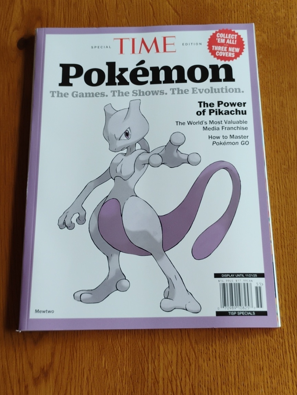 Time Pokemon Special Edition 2025 - Mewtwo Cover Store Shelf Pull Never Read